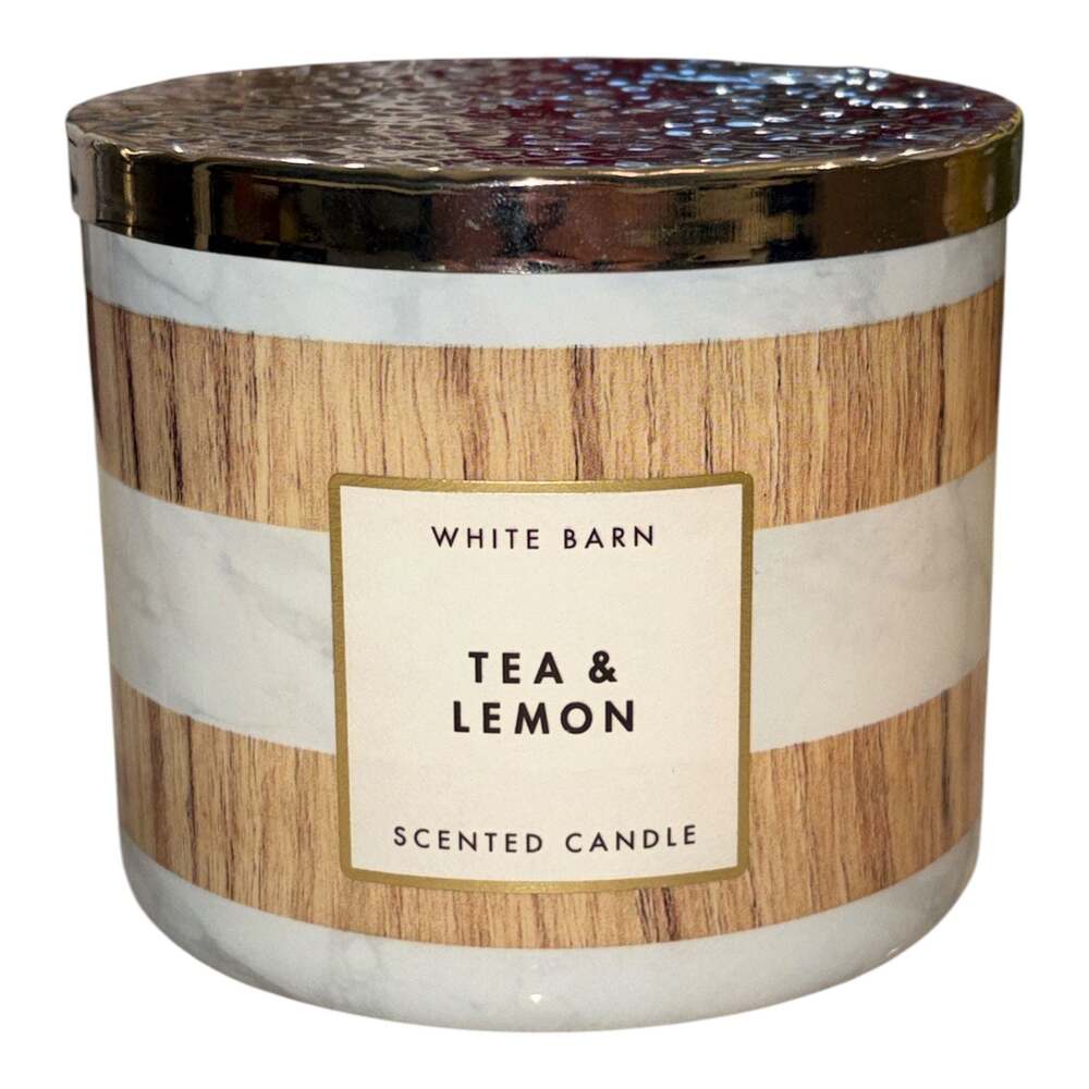 White Barn Tea & Lemon 3-Wick Scented Candle 14.5 oz Bath & Body Works New
